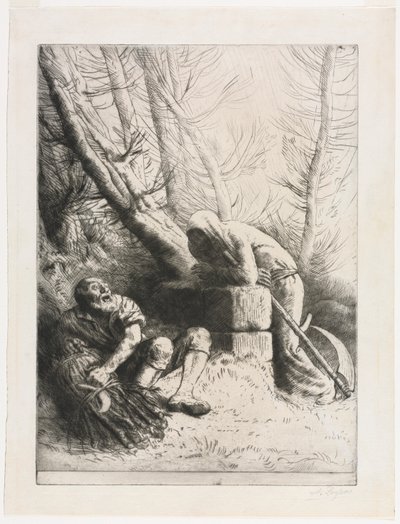 La Morte e il Taglialegna da Alphonse Legros