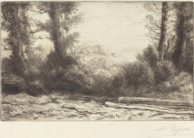 Bordo di un bosco (Lisiere de bois) da Alphonse Legros