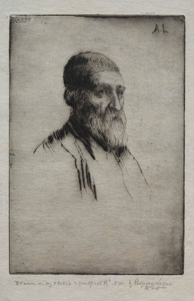 Testa di un uomo da Alphonse Legros