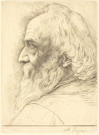 Autoritratto, 12ª tavola da Alphonse Legros