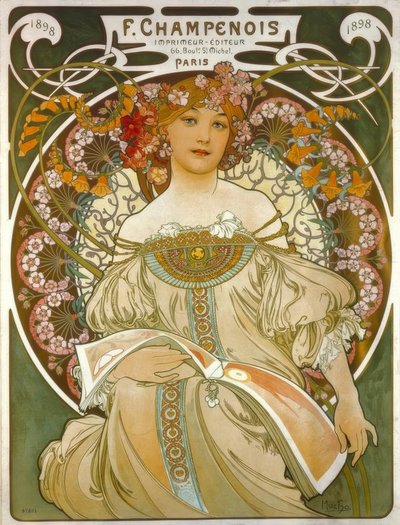 F.Champenois / Imprimeur – Editeur da Alphonse Mucha