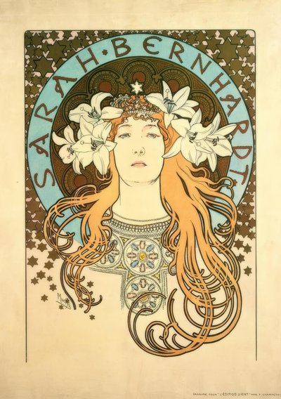 Sarah Bernhardt da Alphonse Mucha