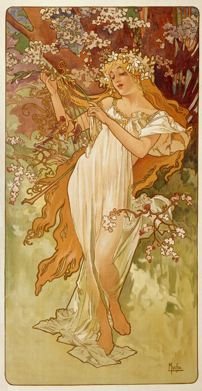 Primavera da Alphonse Mucha