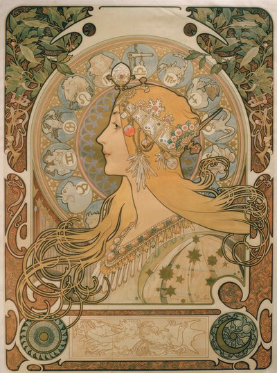 Zodiaco da Alphonse Mucha