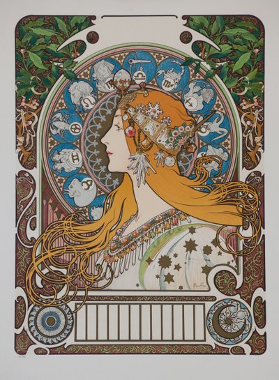 Zodiaco, 1896 da Alphonse Mucha