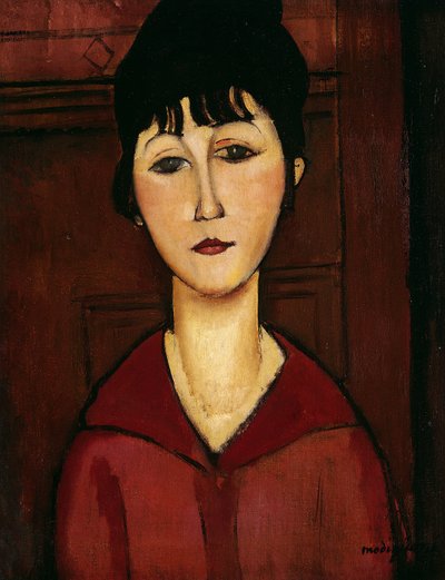 Testa di una giovane ragazza da Amedeo Modigliani