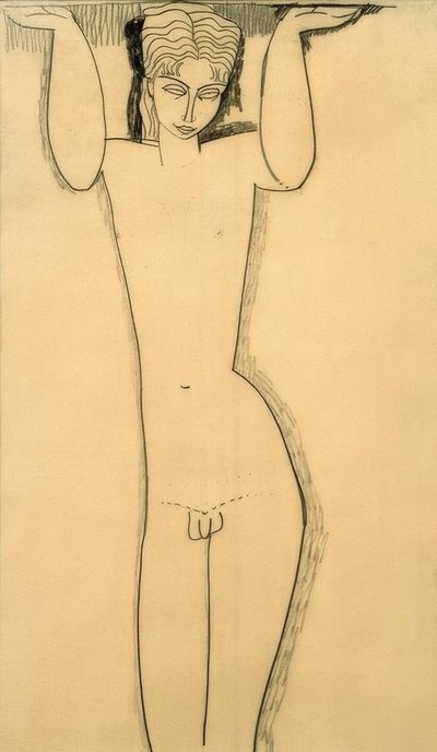 Giovane uomo nudo (Atlante) da Amedeo Modigliani