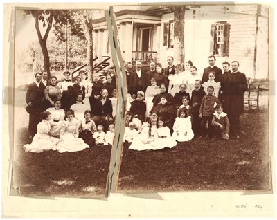 Albumen della famiglia Archer (foto seppia) da American School