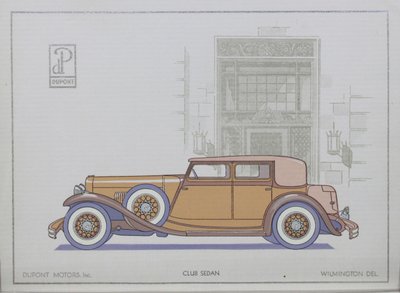 DuPont Motor Cars: Club Berlina, 1921 da American School