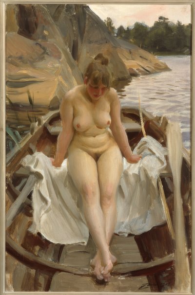 Nella barca a remi di Werner da Anders Leonard Zorn