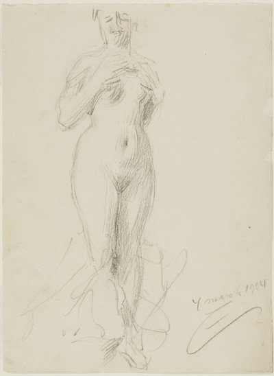 Nudo Femminile in Piedi da Anders Leonard Zorn