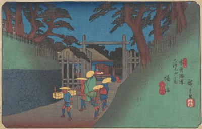 Stazione di Fukushima da Ando Hiroshige