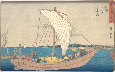 Kuwana, ca. 1840 da Ando Hiroshige