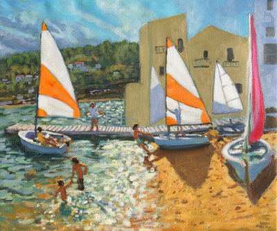 Varo delle barche, Calella de Palafrugell, Spagna da Andrew Macara