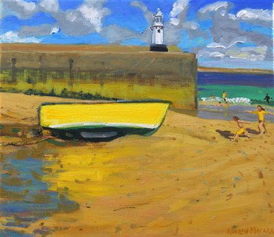 Barca gialla, St Ives, 2017 da Andrew Macara