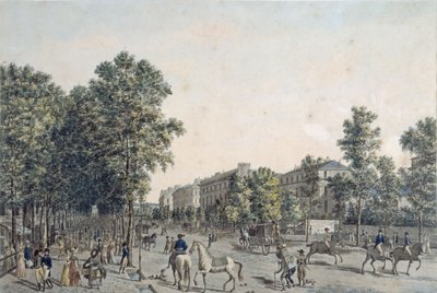 I Grandi Boulevards nel 1804 da Angelo after Garbizza