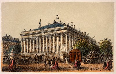 Parigi nel 1874: La Borsa, Collezione privata da Anonymous Anonymous