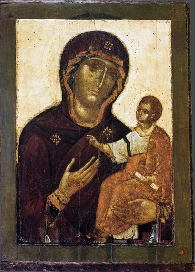 La Vergine Hodegetria, 12° secolo da Anonymous Russian icon painter