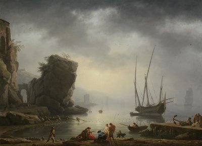 Scena costiera mediterranea, 1746 da Antoine Charles Horace Vernet