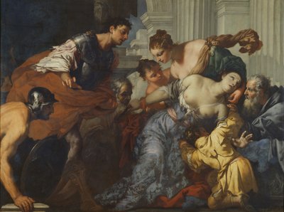 La morte di Lucrezia da Antonio Zanchi