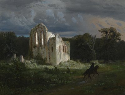 Paesaggio al chiaro di luna con rovina da Arnold Böcklin