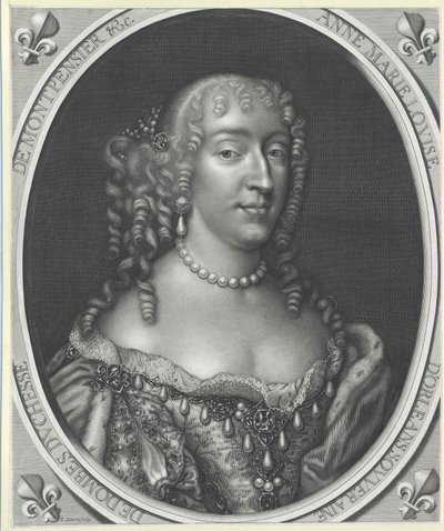 Principessa di Orléans Anna Maria Luisa (stampa) da Artist Unknown