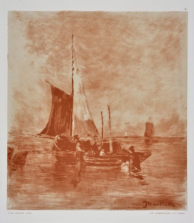 Barche da pesca da Auguste Lauzet