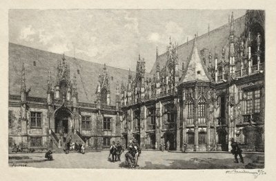 Rouen Illustrato: Il Palazzo di Giustizia da Auguste Louis Lepère