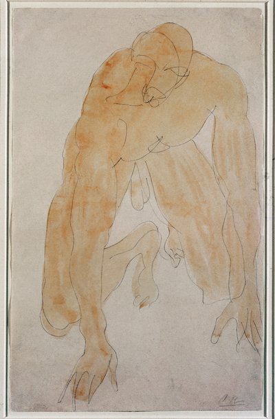 Uomo inginocchiato da Auguste Rodin