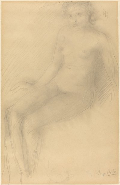 Nudo femminile seduto da Auguste Rodin