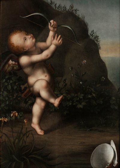 Cupido con un arco da Aurelio Luini