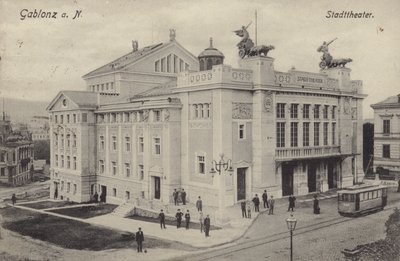 Teatro, Gablonz an der Neisse, Austria da Austrian Photographer