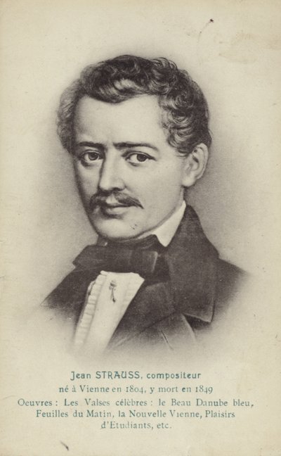 Ritratto di Johann Strauss II da Austrian School