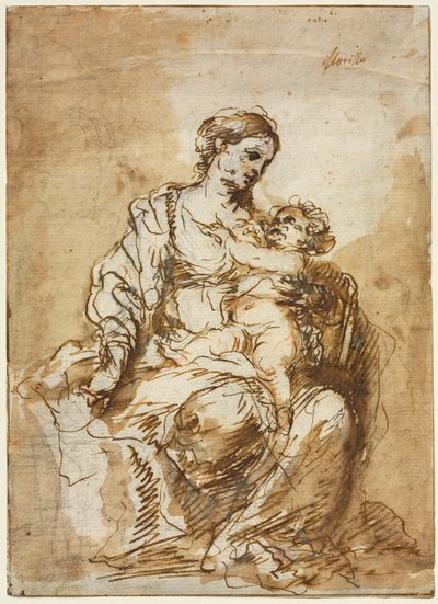 Madonna che Allatta il Bambino Gesù da Bartolomé Esteban Murillo