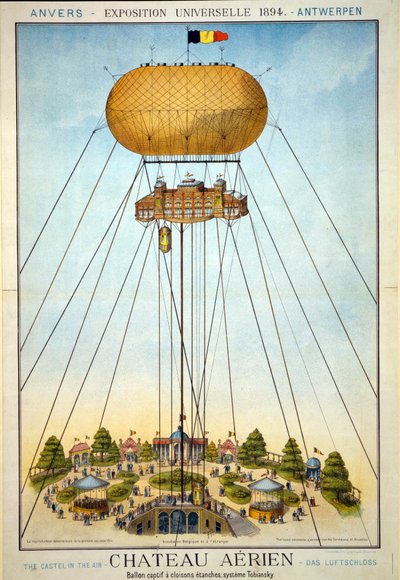 Chateau aereo, Esposizione Universale, 1894 da Belgian School