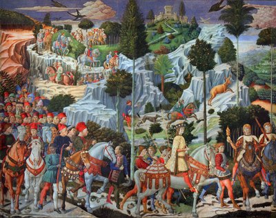 Processione del Re più giovane da Benozzo Gozzoli