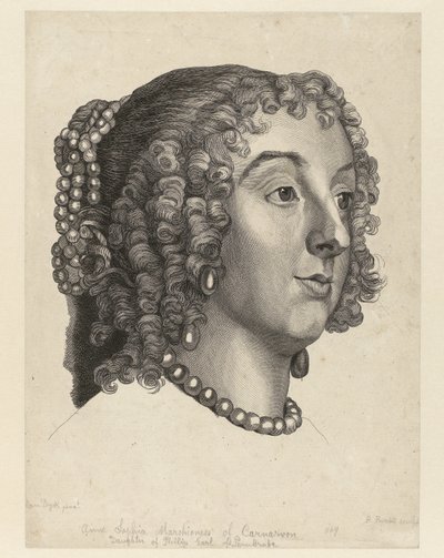 Ritratto di Anna Sophia di Carnarvon da Bernard Baron