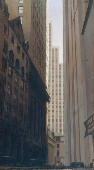 Vista di Wall Street da Bernard Boutet de Monvel