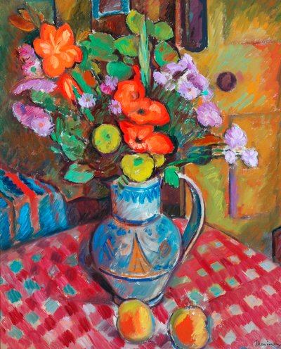 Fiori in un vaso da Bernard Meninsky