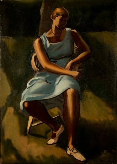 Figura seduta di donne da Bernard Meninsky