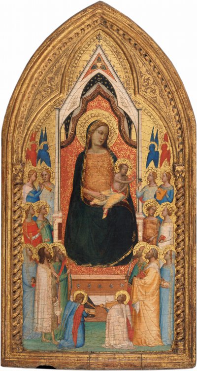 Madonna con bambino e santi e angeli da Bernardo Daddi