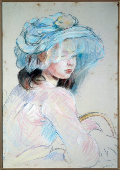 Bambina con cestino da Berthe Morisot