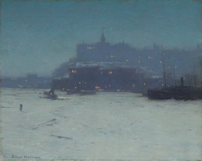 Quebec dal porto, c.1910 da Lowell Birge Harrison