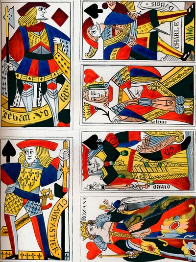 Carte da gioco, XVI secolo da Bisson and Cottard