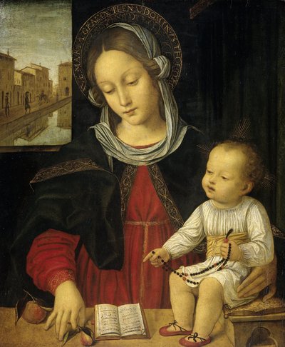 Madonna con Bambino da Borgognone