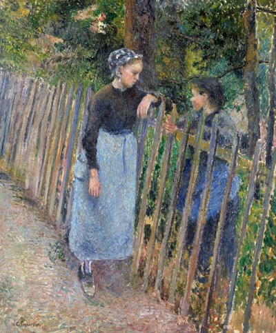 Conversazione, ca 1881 da Camille Jacob Pissarro