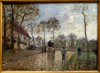 Carrozza, Louveciennes da Camille Jacob Pissarro