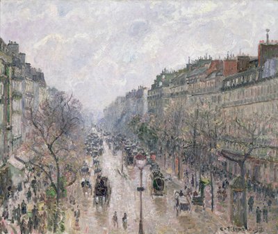 Il Boulevard Montmartre da Camille Jacob Pissarro