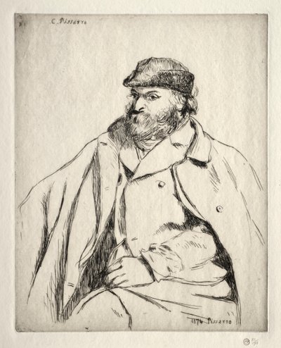 Paul Cézanne, 1874 da Camille Jacob Pissarro