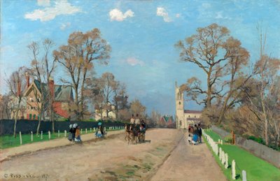 Il viale, Sydenham, 1871 da Camille Jacob Pissarro